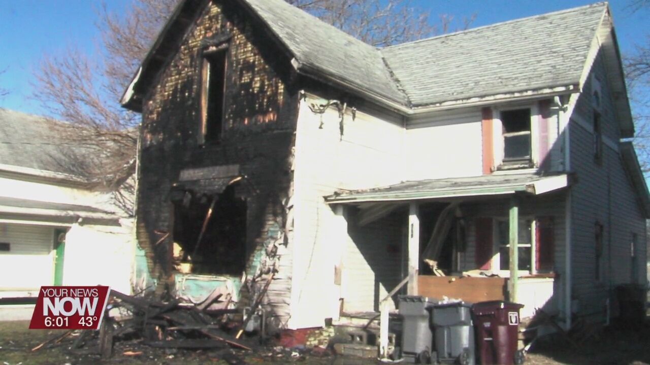 Fire causes total loss of a home on West North Street in Lima Saturday morning